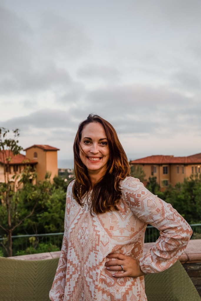 Photo of woman on a hill in Southern California